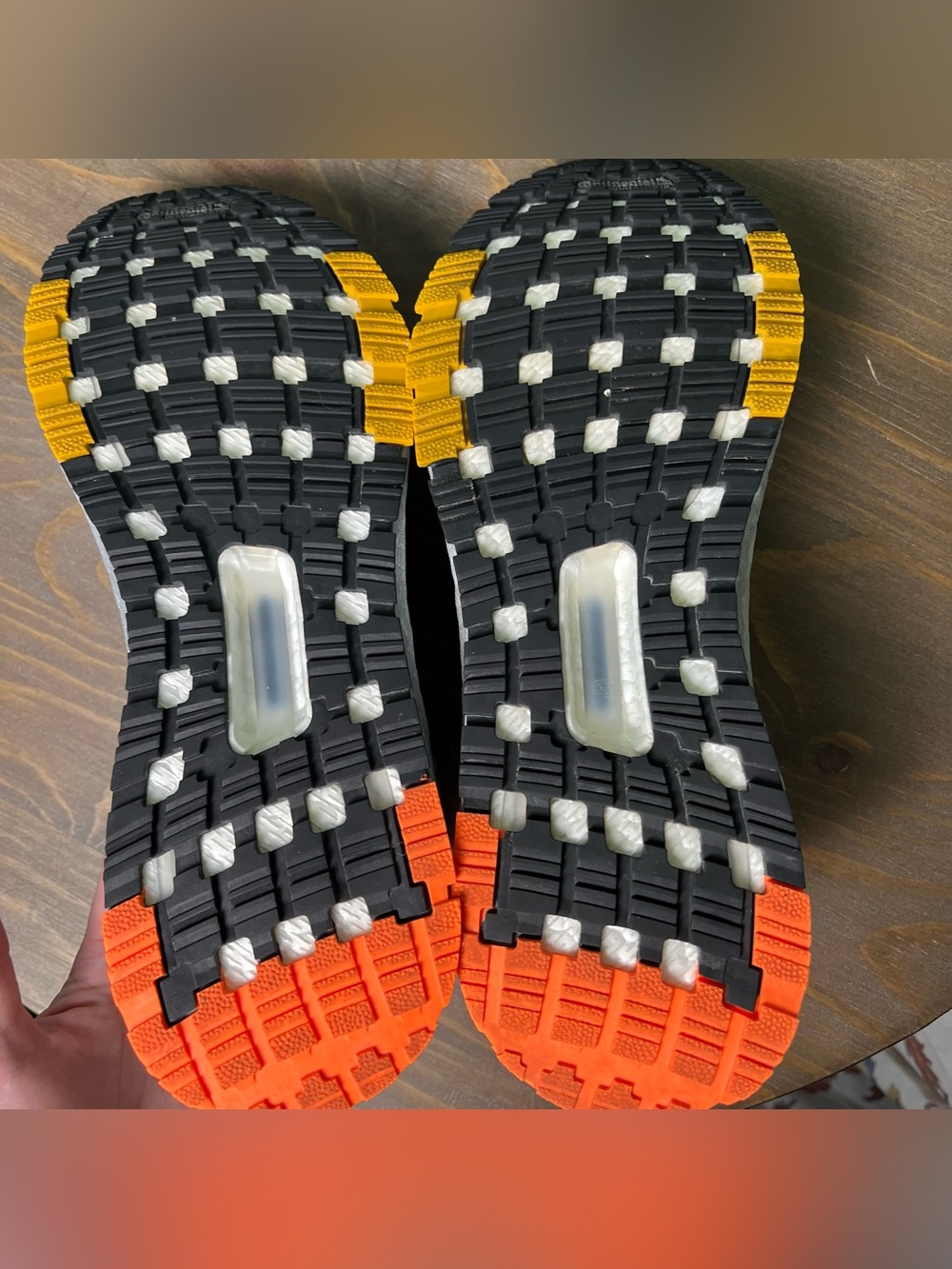 ADIDAS Ultra Boost Winter.RDY Running Shoes Black Signal Orange Size 9.5 Men's - Picture 13 of 14